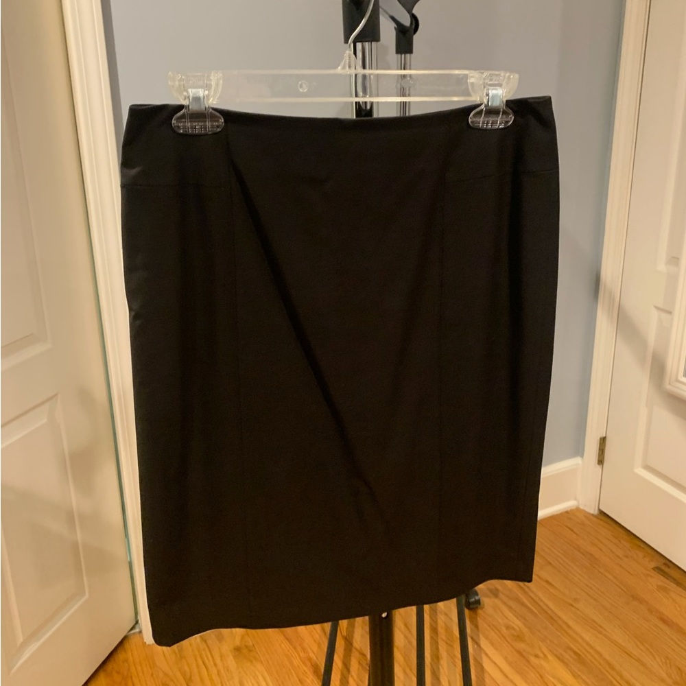 6P black pencil skirt